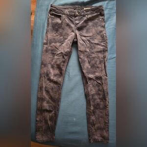 love sick black and purple washed jeans